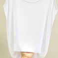 thumbnail image 5 of QSAWXQZ Women's Modal Pajama Top Crew Neck Sleeveless Loose Tank Shirt Loose Soft Sleepwear Lounge Top L, 5 of 5