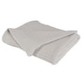 thumbnail image 1 of Recycled Waffle Knit Throw, Cream (50" x 60") by Nemcor, 1 of 6