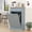 Blue, variant on AHB 13 Gallon Single Tilt Out Trash Cabinet with Drawer, Freestanding Kitchen Trash Can Storage Organizer, 20.9"L x 13.55"W x 38.5"H, White