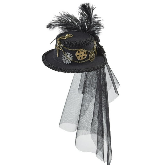 Sombrero De Copa Steampunk, Estilo Gótico Vintage, Equipo Para La Cabeza, Vestido Elegante, Diadema Unisex