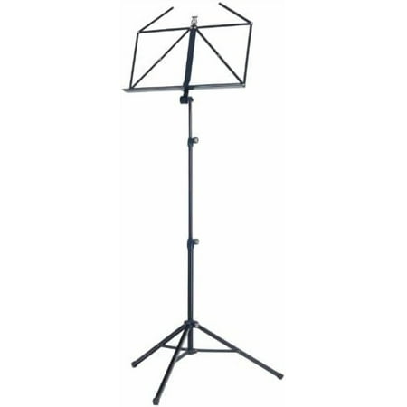 - Konig & Meyer 10065.000.55 Heavy Duty Music Stand - Large Deep Desk - Sturdy Base - Adjustable Height - Compact - Professional Grade for Musicians - German Made - Black$$Music