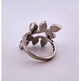 thumbnail image 5 of Size 8 Turquoise Leaf Silver Ring S8TLSR, 5 of 5