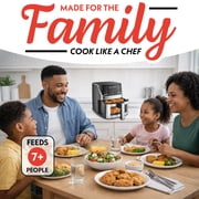 Gourmia 7 QT Digital Air Fryer with Easy View Window, 12-One Touch Presets
