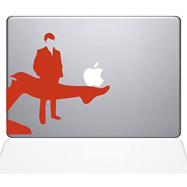 The Decal Guru Ooh La La MacBook Decal Vinyl Sticker - 13" MacBook Pro (2016 & Newer) - Orange (1139-MAC-13X-P)