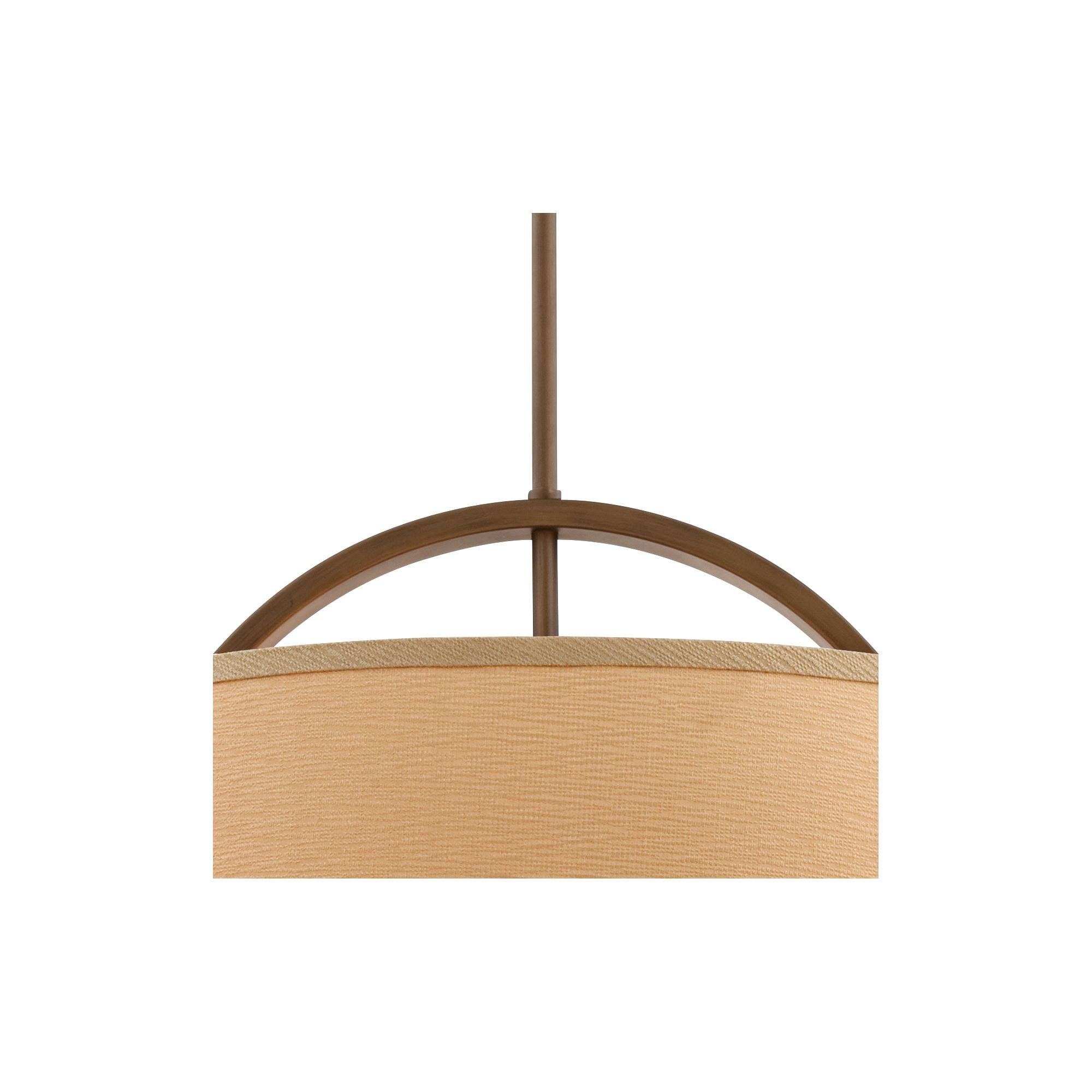 Possini Euro Design Brushed Bronze Drum Pendant Chandelier 20" Wide Modern Sand Stone Linen Shade Fixture for Dining Room House