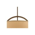 thumbnail image 4 of Possini Euro Design Brushed Bronze Drum Pendant Chandelier 20" Wide Modern Sand Stone Linen Shade Fixture for Dining Room House, 4 of 8