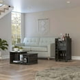 thumbnail image 2 of Quincy 2 Piece Living Room Set, Dukat Bar Cart + Wema Coffee Table, Espresso, 2 of 5
