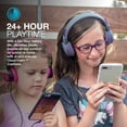 thumbnail image 4 of JLab JBuddies Studio Wireless On-Ear Kids Headphones, Volume Limiter, Folding, Adjustable, Mic, Graphite/Blue, 4 of 6