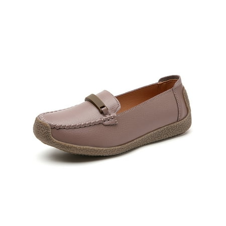

Woobling Women Loafers Slip-Ons Nurse Shoes Flat Flats Nursing Casual Shoe Lightweight Moccasins Comfort Breathable Coffee 5