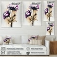 thumbnail image 4 of Designart Pink Gerbera Flower On Abstract Fusion III Canvas Wall Art, 4 of 5