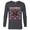 Charcoal Heather, variant on Marvel Deadpool Bah Humbug Holiday - Long Sleeve T-Shirt for Men - Customized-Athletic Heather