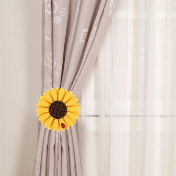 AURARMLET 2Ud Sujetadoras De Con Detalle De Flor Para Hogar