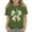 09### Army Green, variant on St Patrick's Day Shirts for Girls Shamrock Irish Clover Shirt St Patrick's Day Graphic Short Sleeve Tops Cute Loose Fit Spring T-Shirts,White 5-6 Years