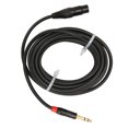 thumbnail image 4 of Cable de micrófono XLR hembra de 8m a TRS de 6,35mm Cable de interconexión de señal equilibrada Cable de micrófono para guitarra eléctrica, 4 of 5