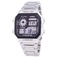 thumbnail image 1 of Casio Digital World Time WR100M AE-1200WHD-1AVDF AE-1200WHD-1AV Men's Watch, 1 of 3