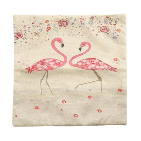 - Piccocasa Zip Up Red-crowned Crane Pattern Cushion Pillow Cover Pillowcase
