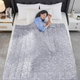 thumbnail image 7 of Teler Weighted Blanket for Adults 20 lbs, 60" x 80" Cooling Printed Heavy Blanket for Bed Sofa, Gray, 7 of 7