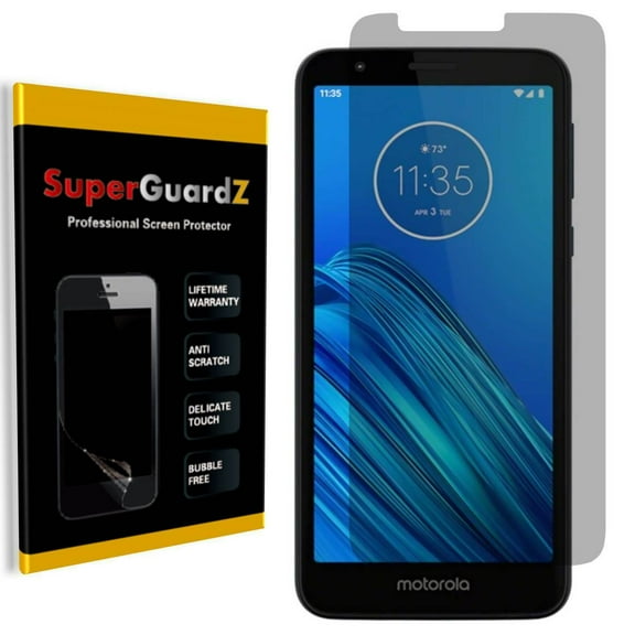 For Motorola Moto E6 - SuperGuardZ Privacy Anti-Spy Screen Protector, Anti-Scratch, Anti-Bubble, Anti-Fingerprint