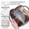 thumbnail image 3 of Easygdp Romantic Flower Fox Couple Bolsa de Almuerzo Insulada Grande, Forro de Aluminio, Diseño Espacioso, a Prueba de Fugas, Ideal para Trabajo, Picnics, Viajes y Actividades al Aire Libre, 3 of 6