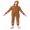 Ginger Color, variant on FeMereinaKids Christmas Gingerbread Costume Deluxe Long Sleeve Bowtie Hoodie Jumpsuit Holiday Cosplay Xmas Outfits