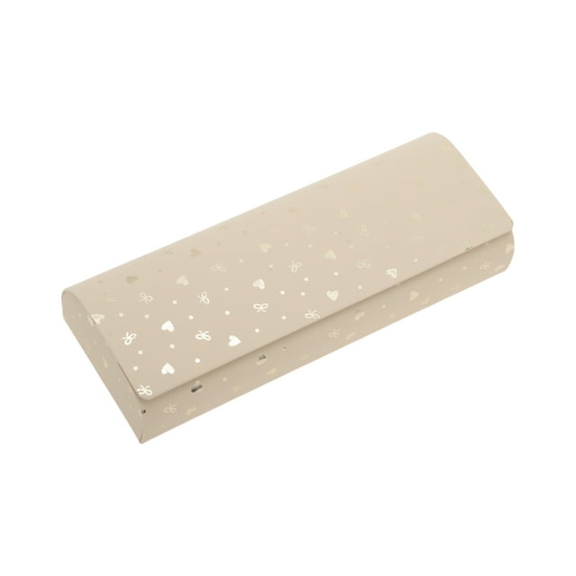 Estuche de gafas magnético de dibujos animados único y duradero, color beige