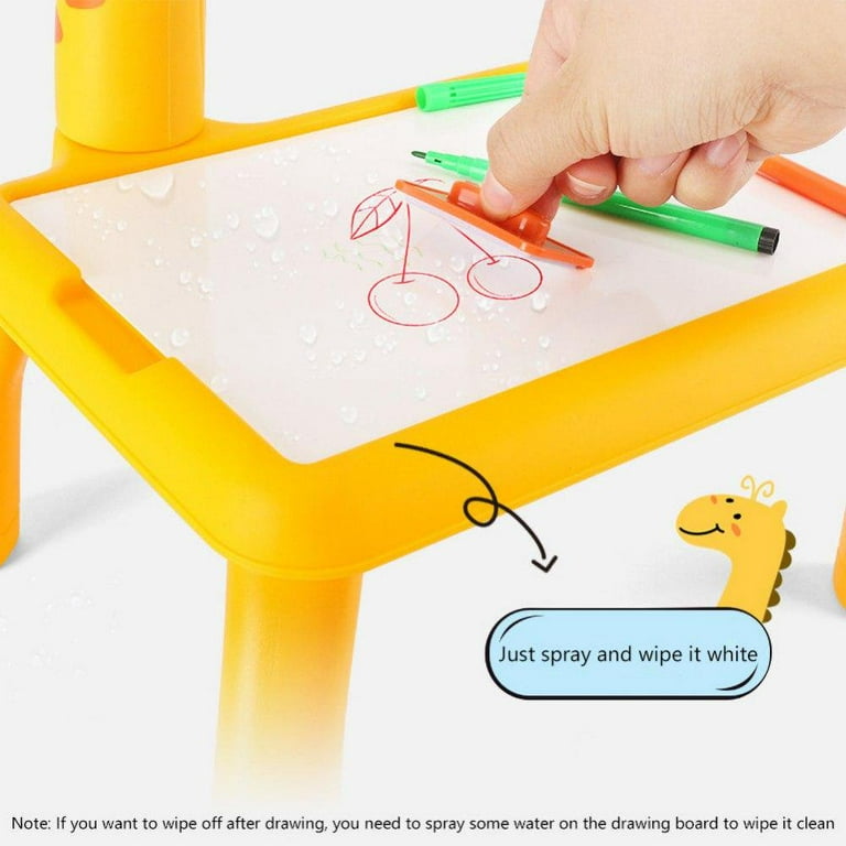 Relax Love Drawing Projector 3+ Years Old Kids Trace and Draw Projector Toy with Music and Light Mode Projector Sketcher Desk Battery Operated Drawing