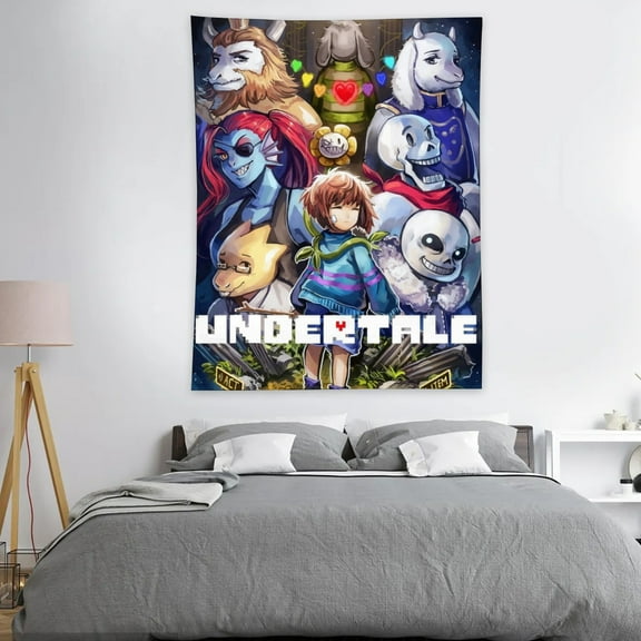 Tapestry for Undertale wall hanging Bedroom Dorm Funny Poster Backgrounds Wall Art Decorations Kids Girls Teens Gifts 40×30 inch
