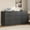 Black, variant on HAUXITIO 9 Drawer Dresser Chest for Bedroom, Modern TV Stand Storage Cabinets for Living Room, White