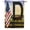 Monogram D, variant on America Forever Monogram X House Flag 28 x 40 inch Double Sided Patriotic Letter X Flag with American Flag and Horses Personalized Initial Outdoor Decor Country Farm Yard Flag