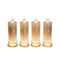 thumbnail image 2 of Luz De Una Vela Juego De 4 Velas Led De Cristal Con Luz Blanca Cálida Para Decoración Romántica De Dormitorio O Mesa, Transparentes Rkxzt, 2 of 7
