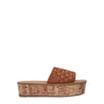 thumbnail image 3 of Alexis Bendel Women's Crochet Low Heel Platform Wedge Sandals, Sizes 6-11, 3 of 5