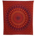 thumbnail image 4 of Tapiz de pavo real indio bohemio de Bless International para colgar en la pared, 4 of 8