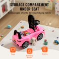 thumbnail image 6 of Ride-On Push Car for Toddlers - Ages 1-3, with Music Steering Wheel & Under Seat Storage, Pink, 6 of 12