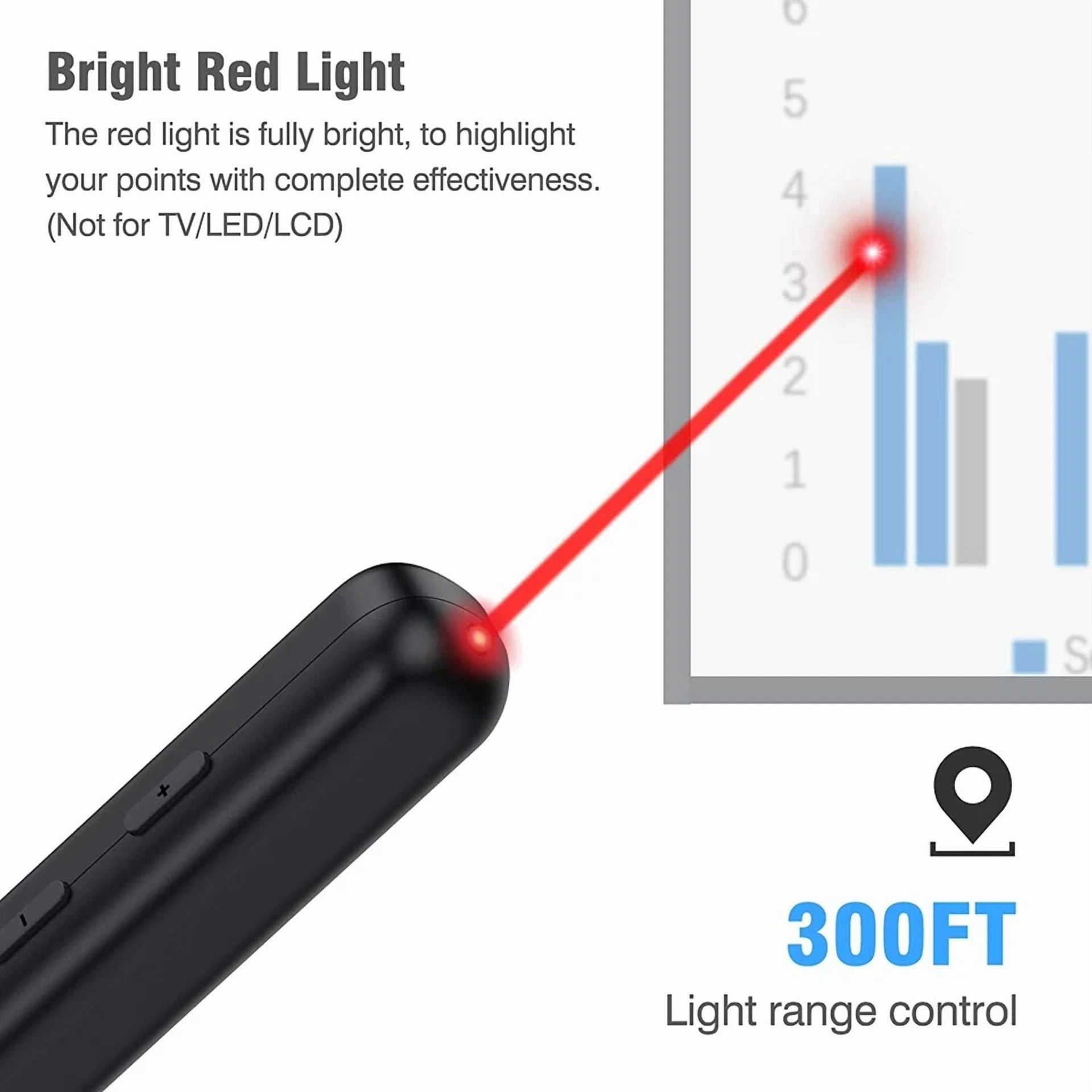 CRESTIN- Dinofire Laser Pointer For Cats Dogs, Presentation Clicker Powerpoint Clicker