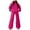 Hot Pink, variant on Yeaiivve Womens Fleece Sweatsuit 2 Piece Set Oversized Pocket Hoodie and Wide Leg Pants Y2K Track Suit Sets Black L