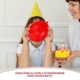 thumbnail image 2 of 100 globos de látex rojos con cola de enlace para bodas, cumpleaños, fiestas, decoración impresionante, globo de látex rojo con diseño de cola, accesorios para fiestas, 2 of 7