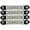 Plain, variant on Leather Motorcycle Vest Extenders for Men W/ Native American Head Double Diamond Cut Chrome Chain(4PCS) Black