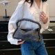 thumbnail image 1 of Bolsos con asa superior para mujer, bolso de hombro con cadena, bolso elástico de punto, bolso de tienda (negro) Likrtyny Para Estrenar, 1 of 6