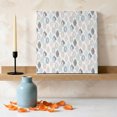 thumbnail image 3 of Ships Next Day Canvas Wall Art 8"x8",Teal Beige Tropical Leaves Wood Framed Canvas Print Painting,Modern Abstract Art Aesthetics Ready to Hang Small Picture Wall Decor for Bathroom Nursery Kitchen, 3 of 9