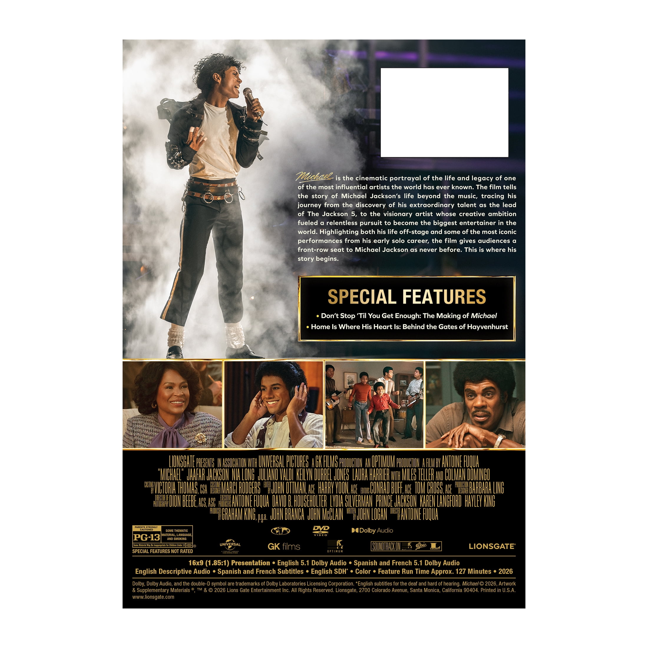 Michael (2026) (DVD) Lionsgate Home Entertainment, Drama - Walmart.com