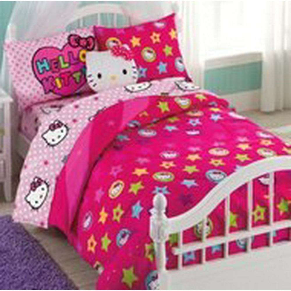 Hello Kitty 6 Piece Twin Bedding Set - Walmart.com - Walmart.com