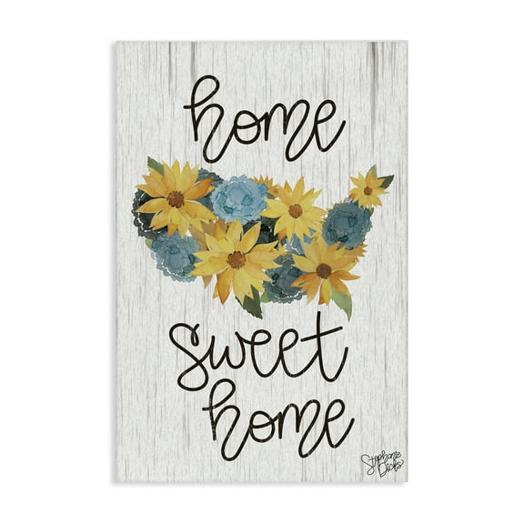Stupell Industries Floral Americana Phrase Plants & Flowers Painting Wrapped Canvas Art Print Wall Art, 16 x 24
