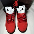 thumbnail image 4 of Ni - ke Size 8 - Ni - ke Air Jordan 5 Retro Raging Bull 2021 Men's Shoes - Ships Now, 4 of 5