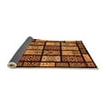 thumbnail image 2 of Ahgly Company Indoor Square Abstract Orange Modern Area Rugs, 5' Square, 2 of 4