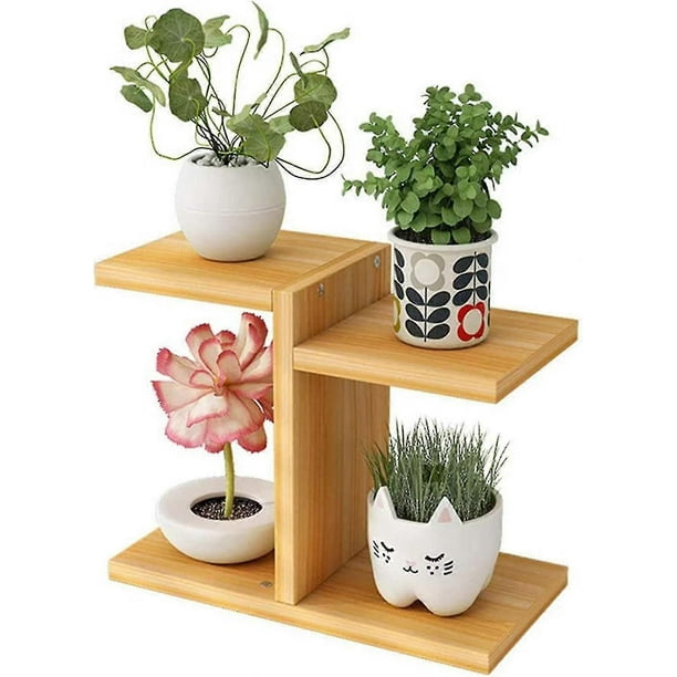 Desktop Plant D, Succulent Pots Plant Rack, Desktop 3 Tier Flower Rack, For Balcony And Bed(: