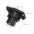 thumbnail image 2 of HONMEET 6Pcs Microphone Connector Zinc Alloy For Professional Audio Setup In Karaoke, 2 of 6