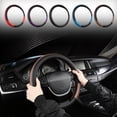 thumbnail image 7 of Car Steering Wheel Cover - Universal Car Accessory for Diverse Cars,Leather Cover with Anti-Slip Lining,for Steering Wheel with a Diameter of 14.5"-15",Coffee, 7 of 7