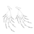 thumbnail image 3 of Exquisite Chandelier Stunning Mobile Sterling Silver Dangle Earrings, 3 of 5