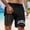 Black, variant on Men Swim Trunks Leopard Print Stretch Quick Dry Liner Swimsuit With Compression Liner Beach Lightweight Bathing Suit Bottom XXXL