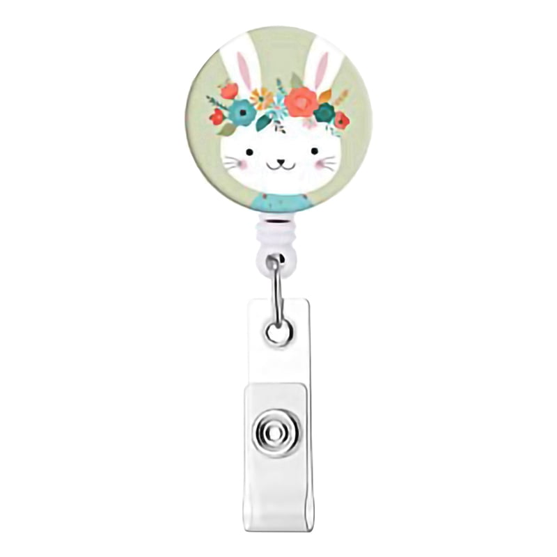 18 Pcs Animal Badge Reels Retractable Badge Holder with Alligator Clip Nurse Cute Badge Clip for ID Card Holders